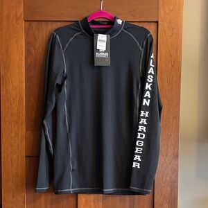 NWT Duluth Trading Company Men’s Alaskan Hardgear Alopex Mock Neck Black Large